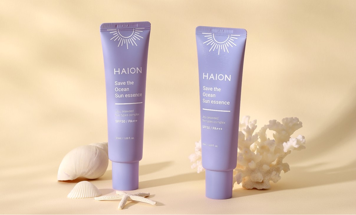 All Jeju ingredients! Gentle vegan sunscreen with 5 Jeju seaweeds