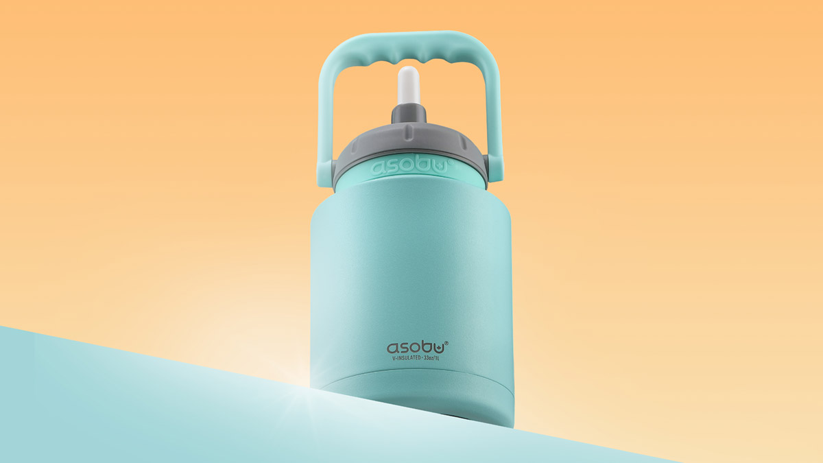 뚜껑열면 빨대 팝업! 째깐한 텀블러 킹받을 땐 1리터 캠핑 미니 워터저그