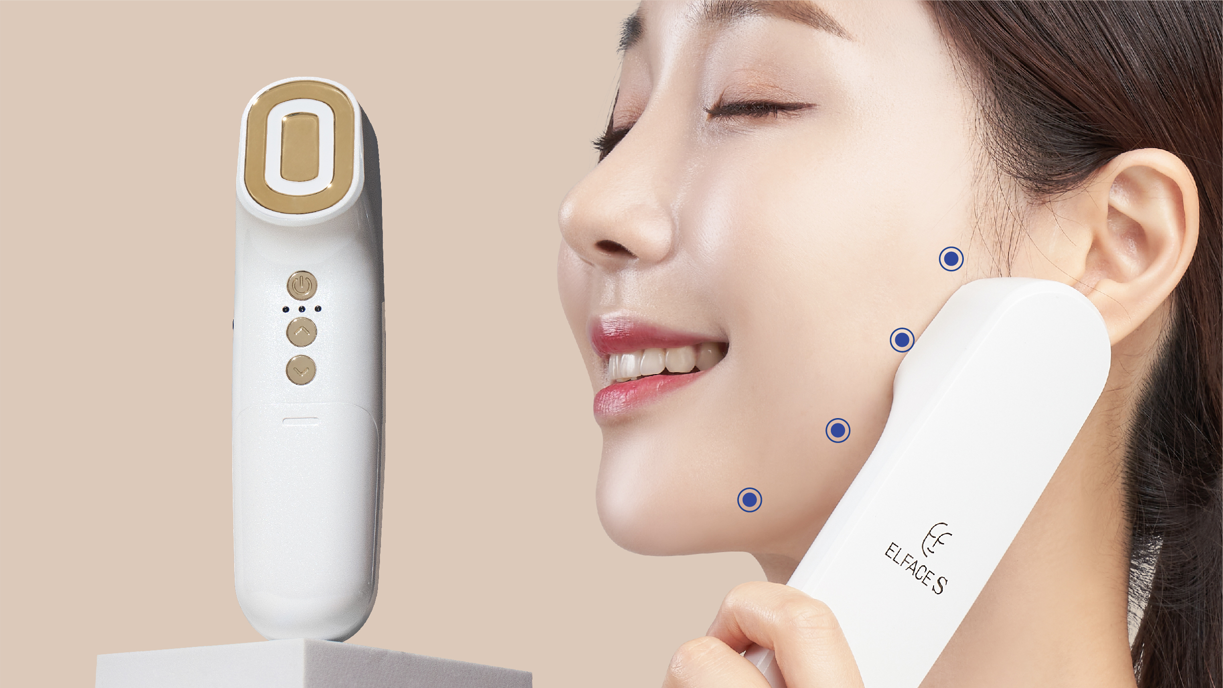 The same intense stimulation as your esthetic treatment! 10 minutes a day with the circulation stick [Elface S]