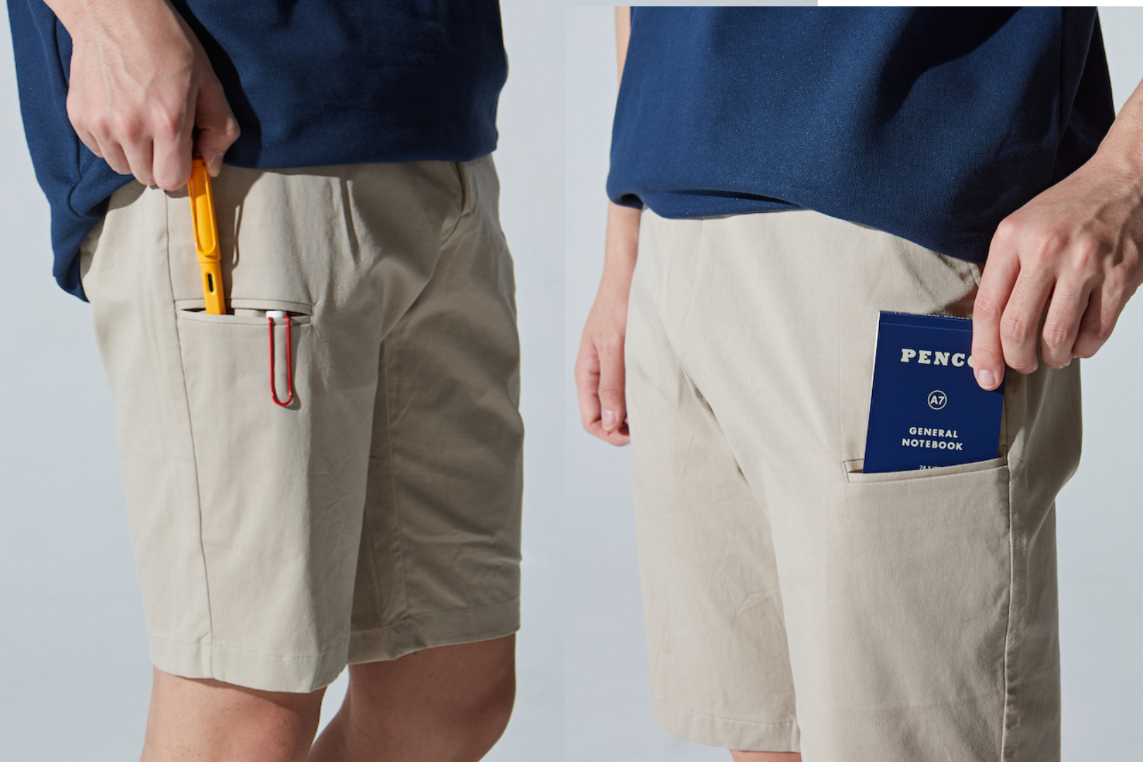 이번 여름은 만능수납 쇼츠로 편안하게! 실패 없는 메모웨어 치노쇼츠