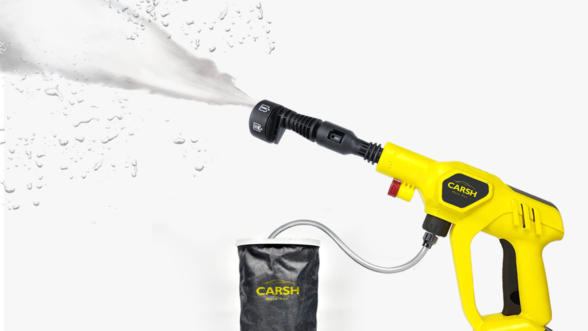 Portable Wireless High-Pressure Washer Kashi! Your Personal Car Wash Anywhere Anytime!