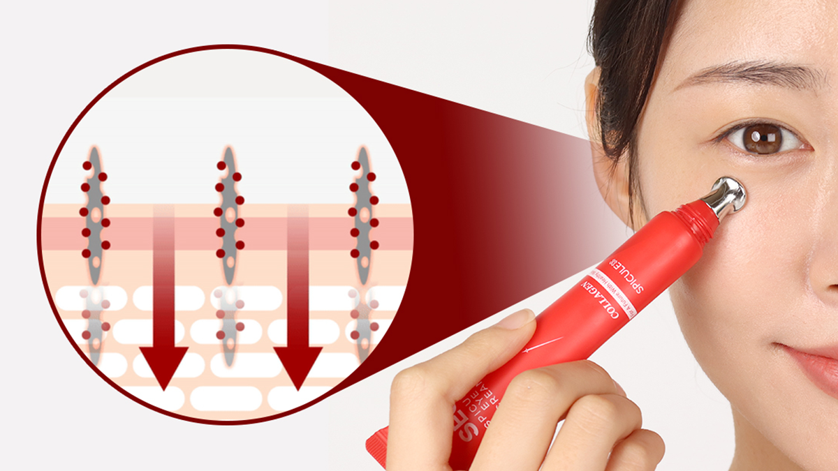 스피큘 콜라겐 12년의 연구, 니들크림으로 깊은 주름을 확실하게!