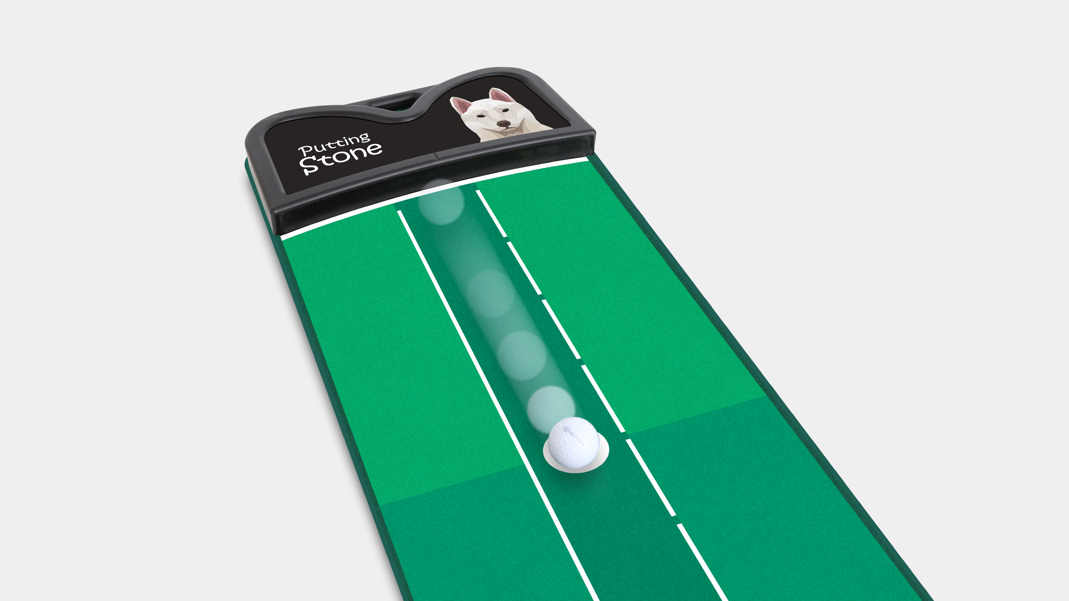 "Putting is all about distance" – a long putting trainer that teaches distance by feedback