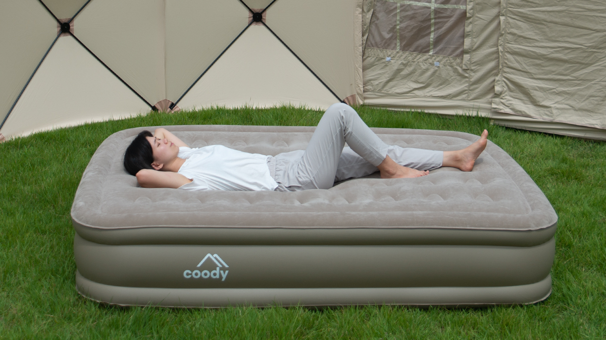 38cm高 & 2米超大尺寸 | 一键自动充气/防漏气气垫床