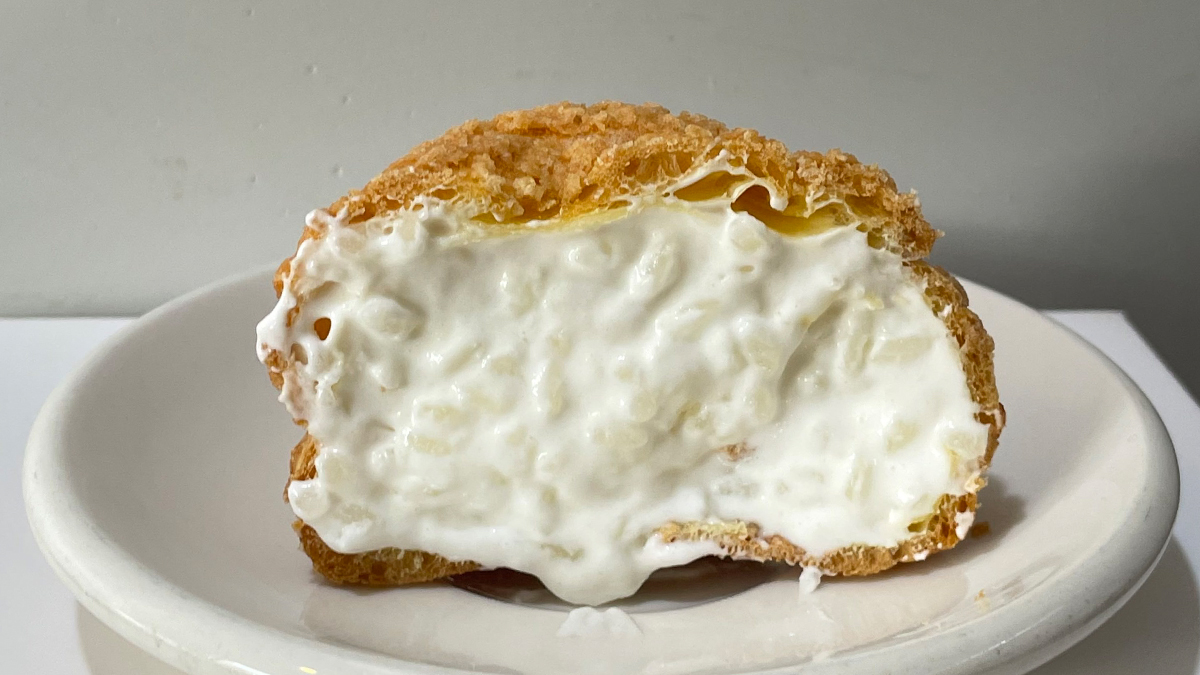 The viral SNS hit Shu! Rice Cream Shu with chewy rice grains? Made with Namhae rice?
