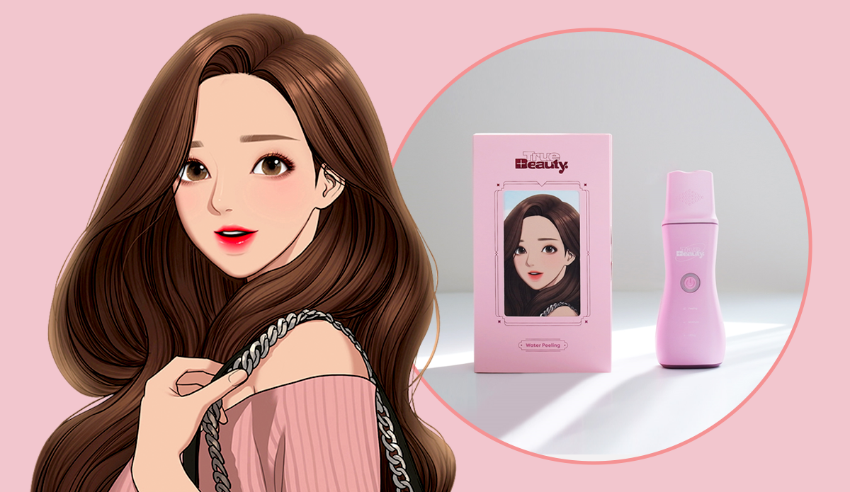 네이버웹툰 <여신강림> 워터필링기와 함께, 매끈- 속광- 여신피부 강림!