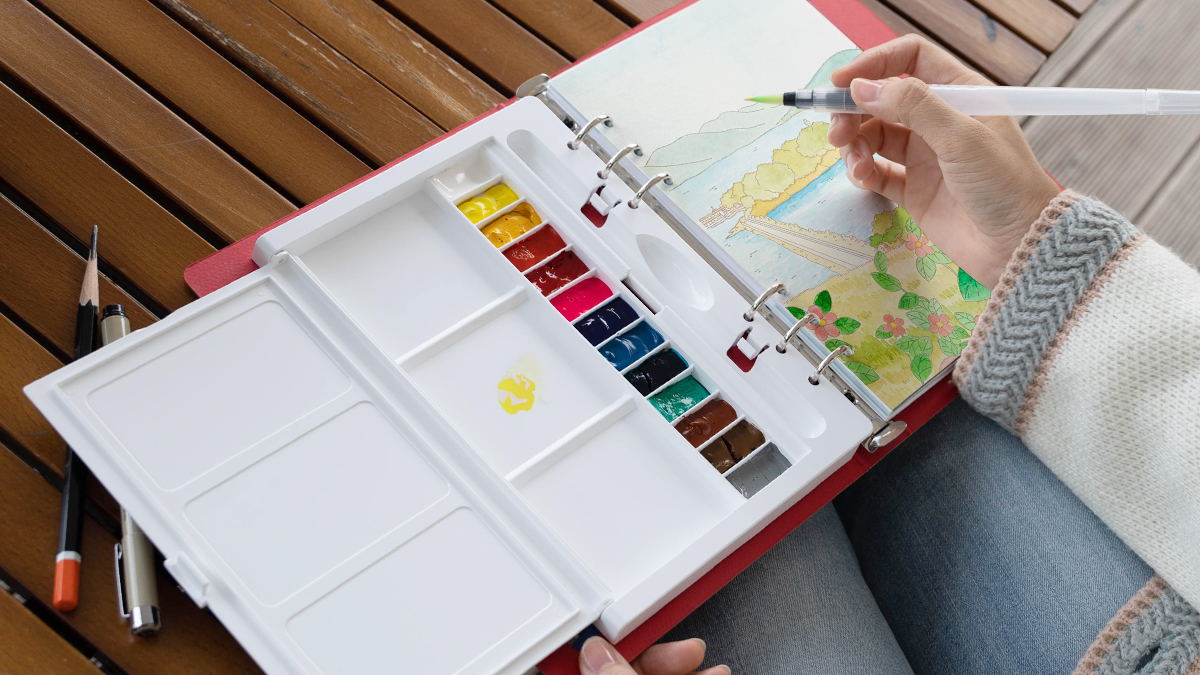 시간순삭 공항그림그림 수채화다이어리 세상에 없던 놀이북