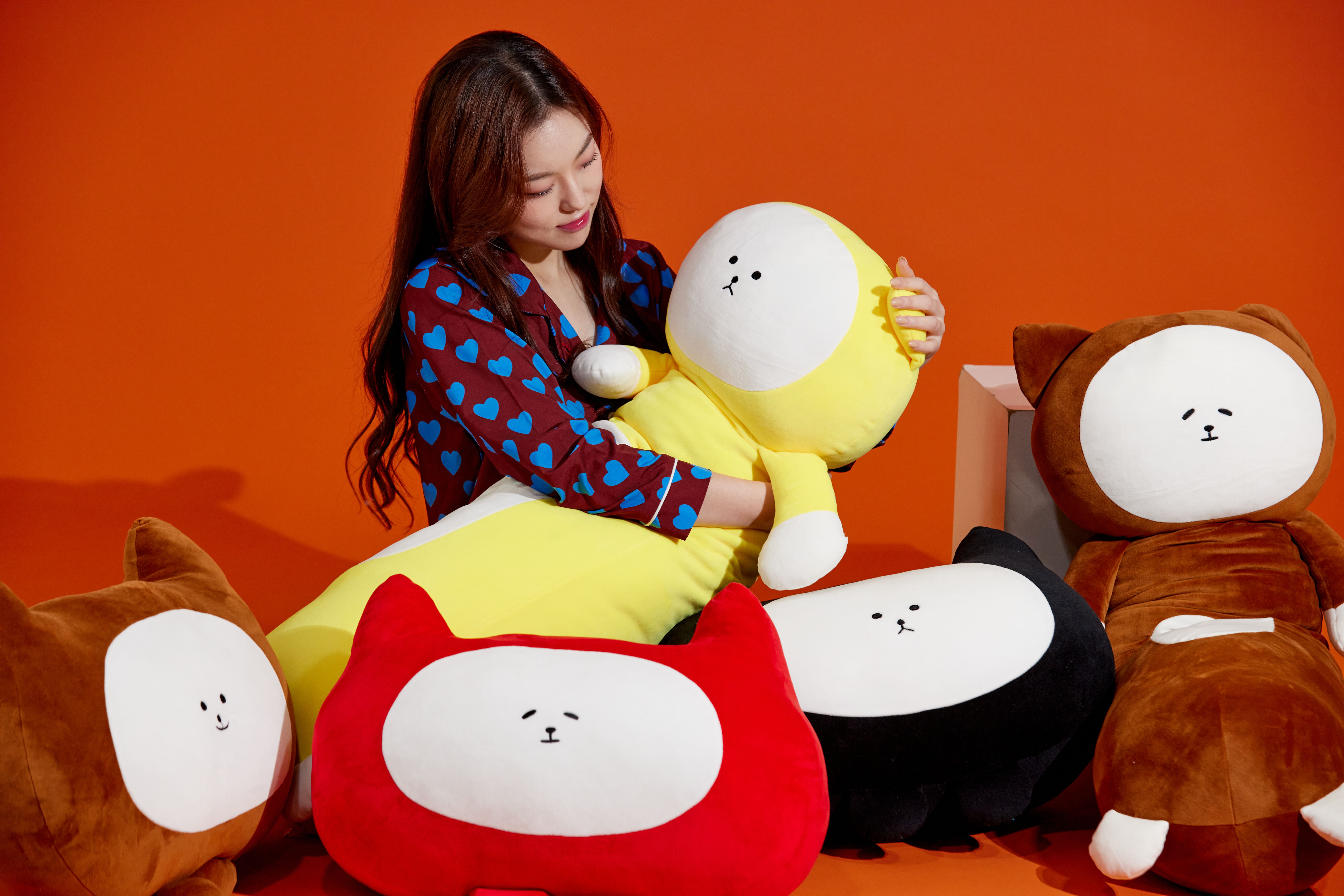 관악구 봉제 협동조합 キャラクター「モニャンイ」ボディピロー＆クッション