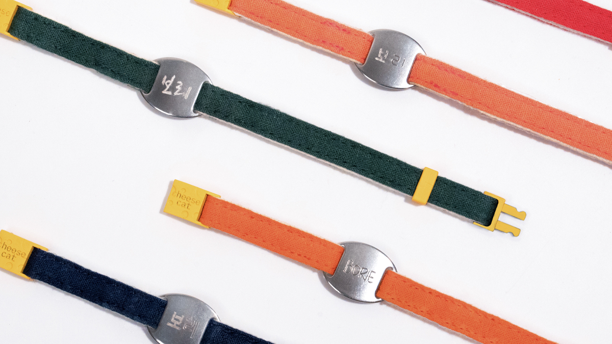 [냥냥이 필수템] 실버 펜던트 안전버클 고양이 인식표 목걸이