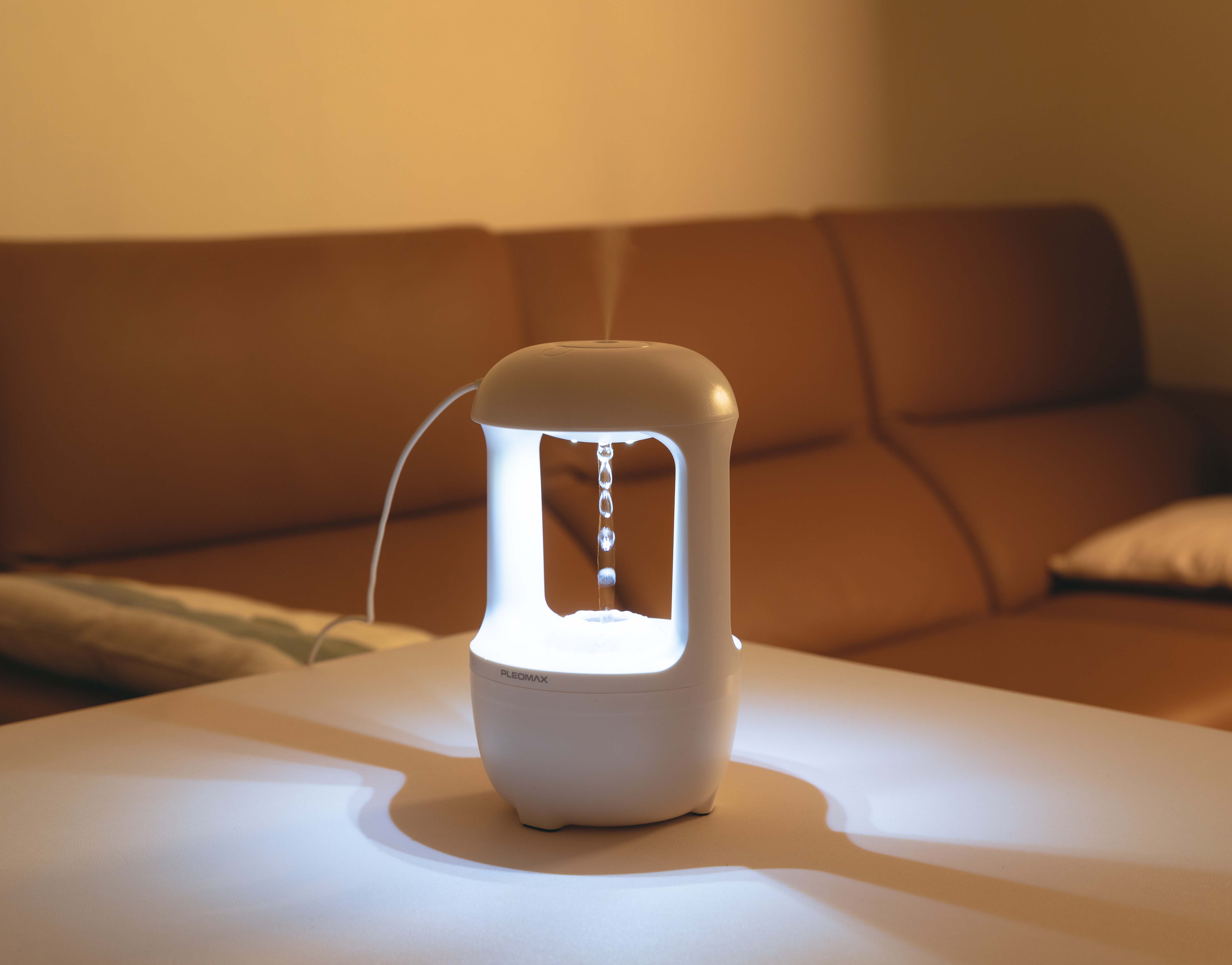 3만원대ㅣ물멍 감성 ON! 중력을 거슬러 올라가는 LED 물방울 가습기