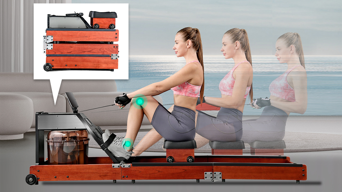 シャオミユーフィン 3段折りたたみウォーターローイングマシン！本物の水音 キングスミス WR1 [世界6億台突破]