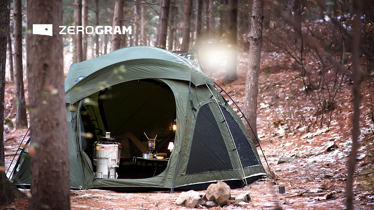 [ZeroGram] Lightweight Dome Shelter under 7kg—Experience Extreme Lightness and Openness