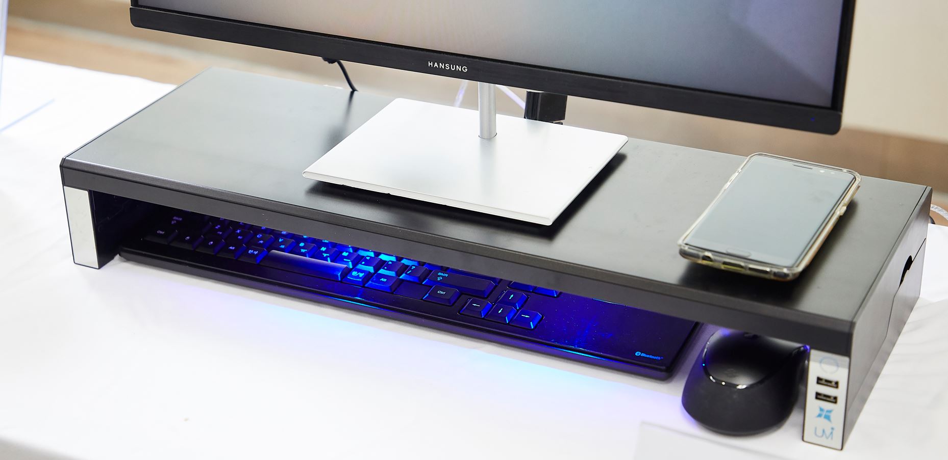 UV-C LED 자외선 키보드 마우스 살균  모니터 받침대 칫솔 살균기