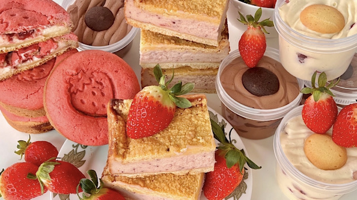 천상의 달콤 꾸떡함이 딸기와 만나다! 크럼블 푸딩 쿠키 디저트 세트! 