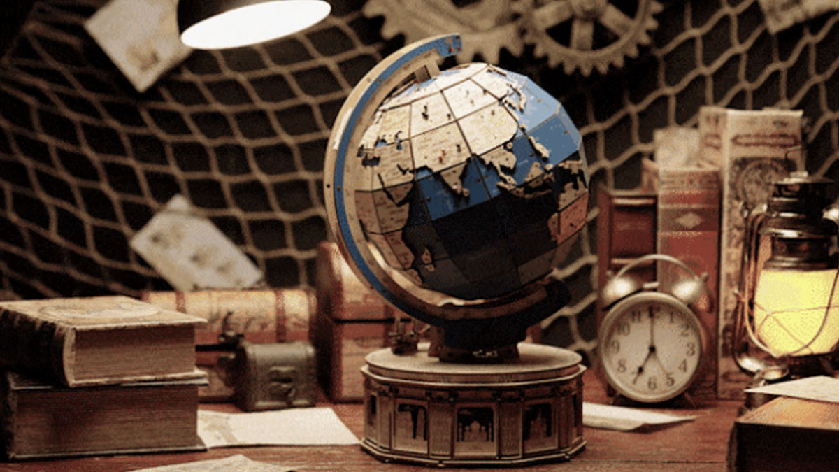 [Back by Popular Demand] Assemble your own 3D puzzle globe with auto-rotate feature! DIY Globe