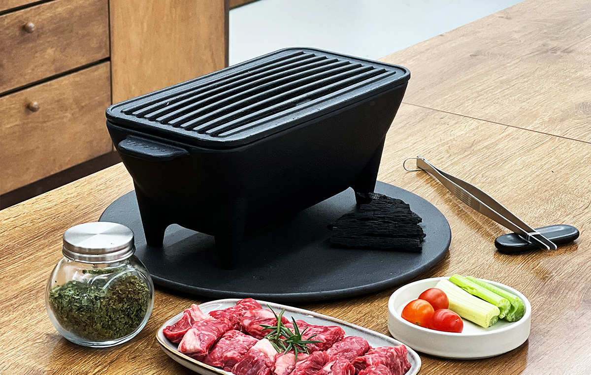 '우리집 오마카세' 무쇠주물 화로로 고급요리 100% 즐기기