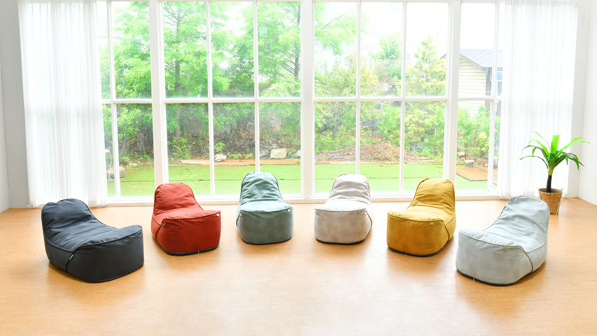 [アンコール]ソウル市イノベーションブランド優秀商品選定、3重（防水・防汚・防油）コーティングのビーンバッグソファ