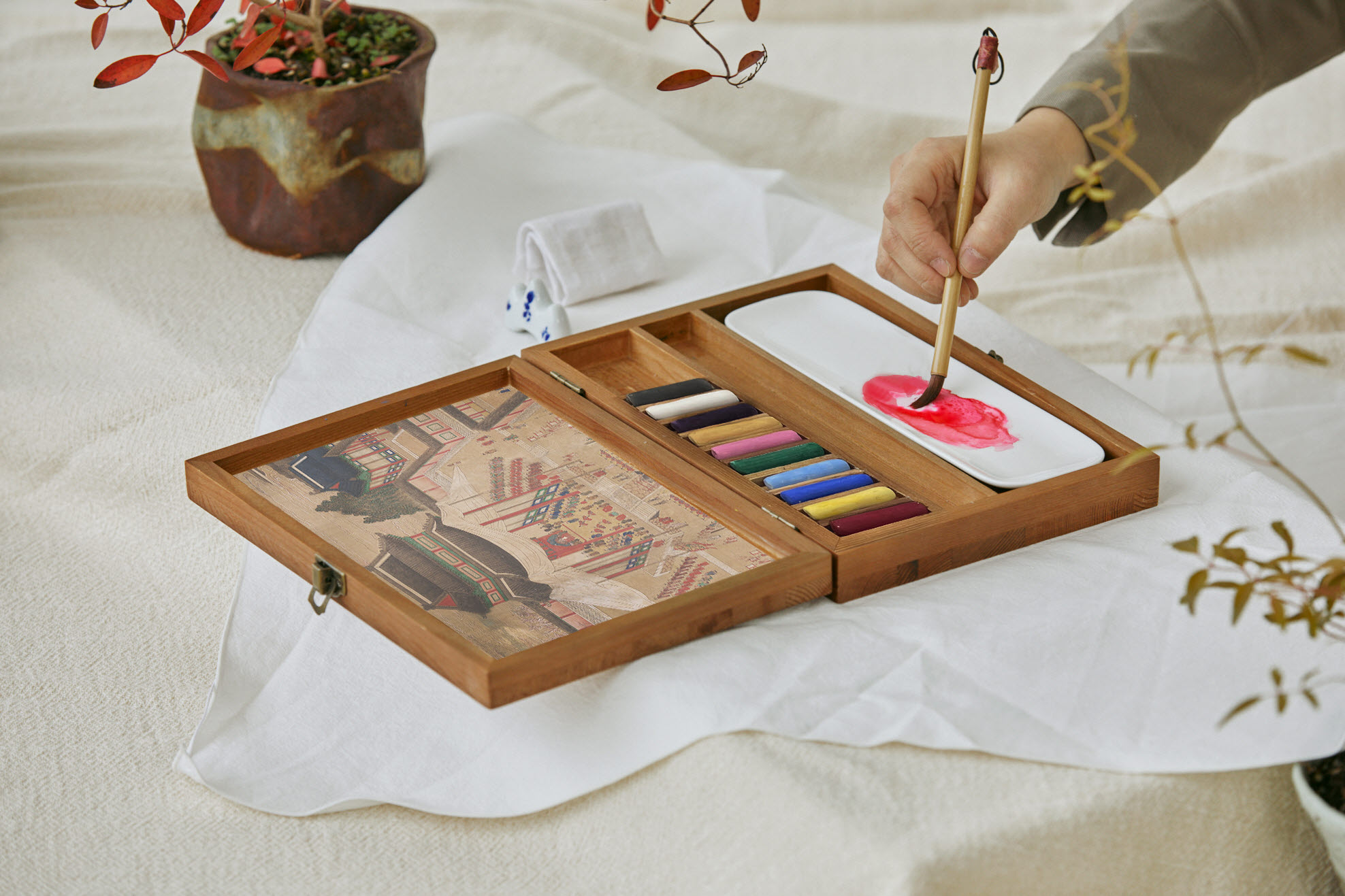 조선화원의 전통물감 컬러링 키트 <채색상자 오색 : 창경궁에디션>