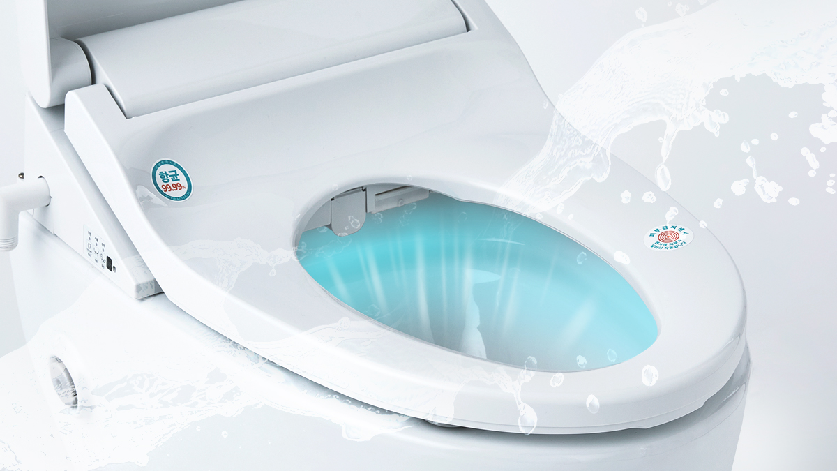 [99.999% Sterilization] Automatic sterilization inside the toilet! A bidet that feels like daily cleaning.