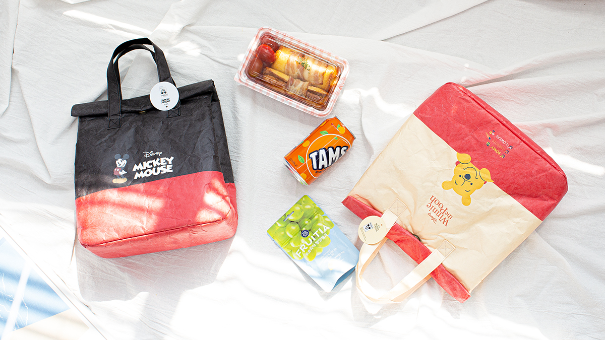 [앵콜/보냉방수] 리사이클 귀여움 한도초과 디즈니 캐릭터 보냉가방&백팩