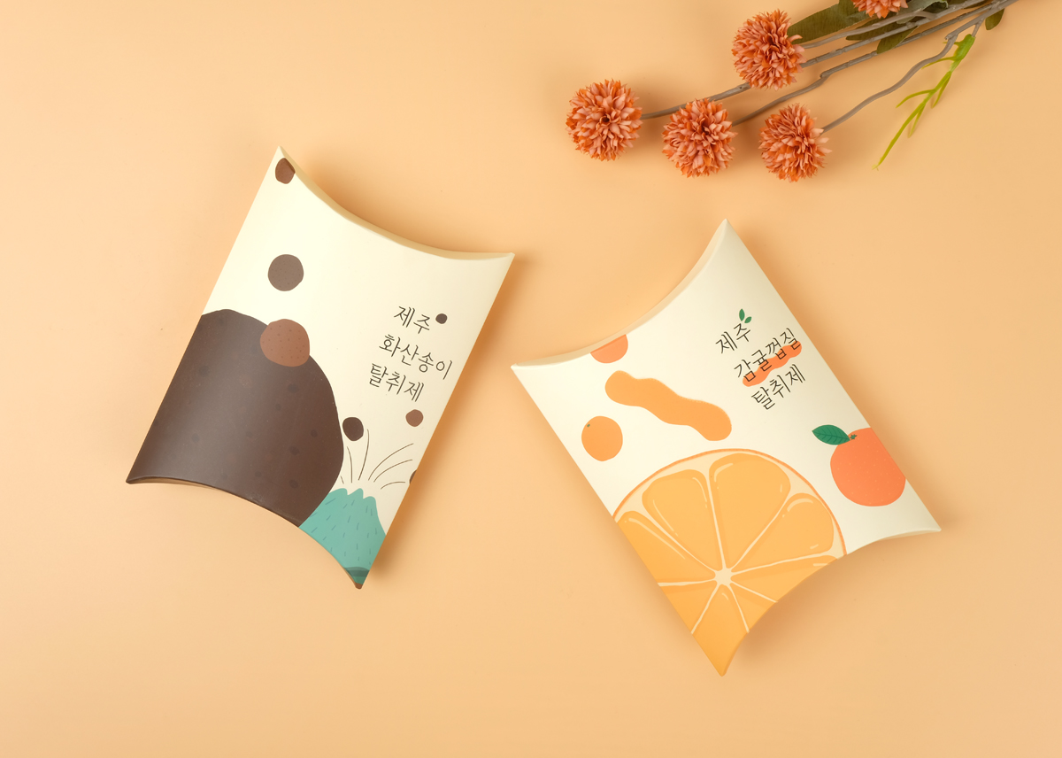 화학성분이 없는 제주 탈취제, 감귤 & 화산송이