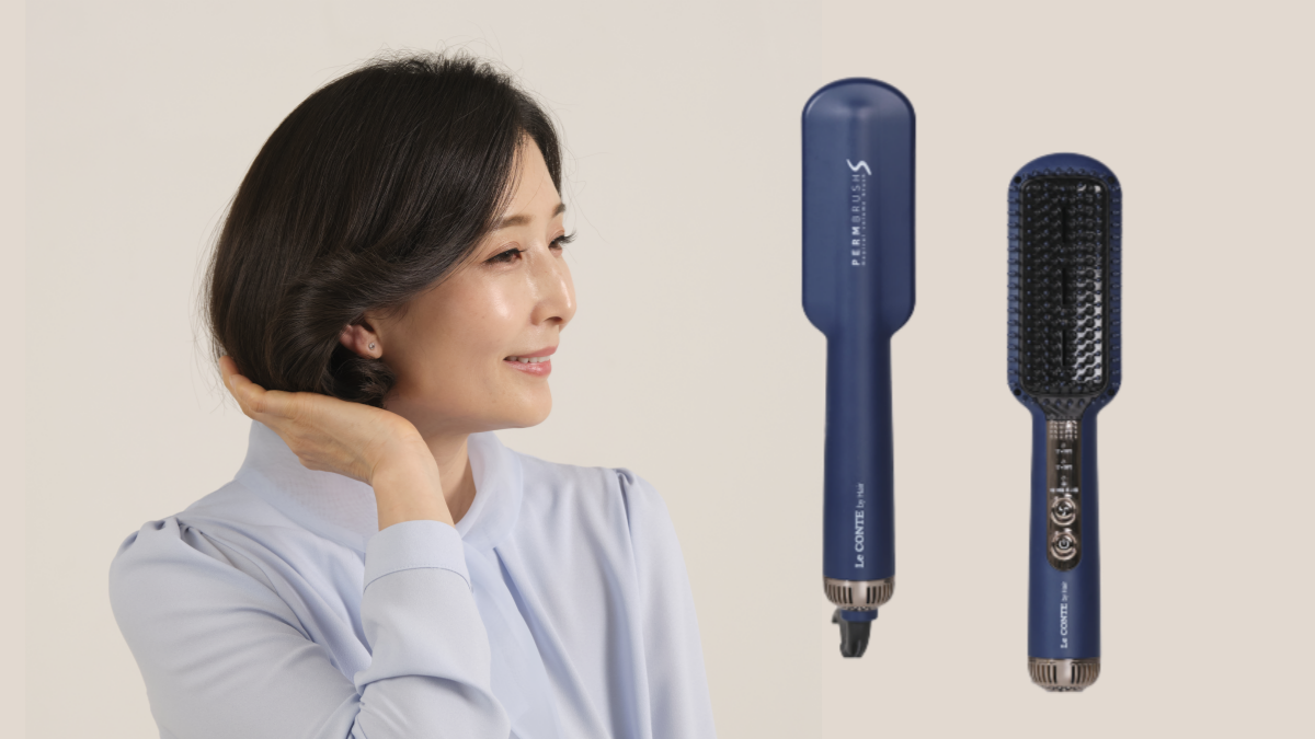 Just brush! Full-bodied volume lasting 24 hours [Le Conte Dry Perm Brush]