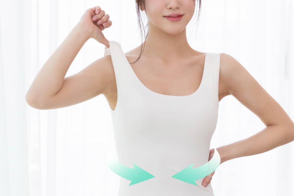 Flawless Bust Line Without a Bra [Godbek Tee] Comfort Support and Tank Top All in One!