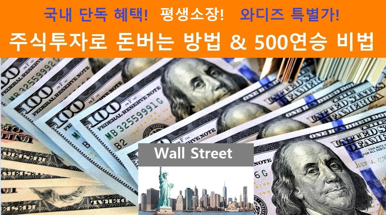 월스트리트 주식투자 노하우와 500번 연속 성공투자한 비법 [평생 소장]
