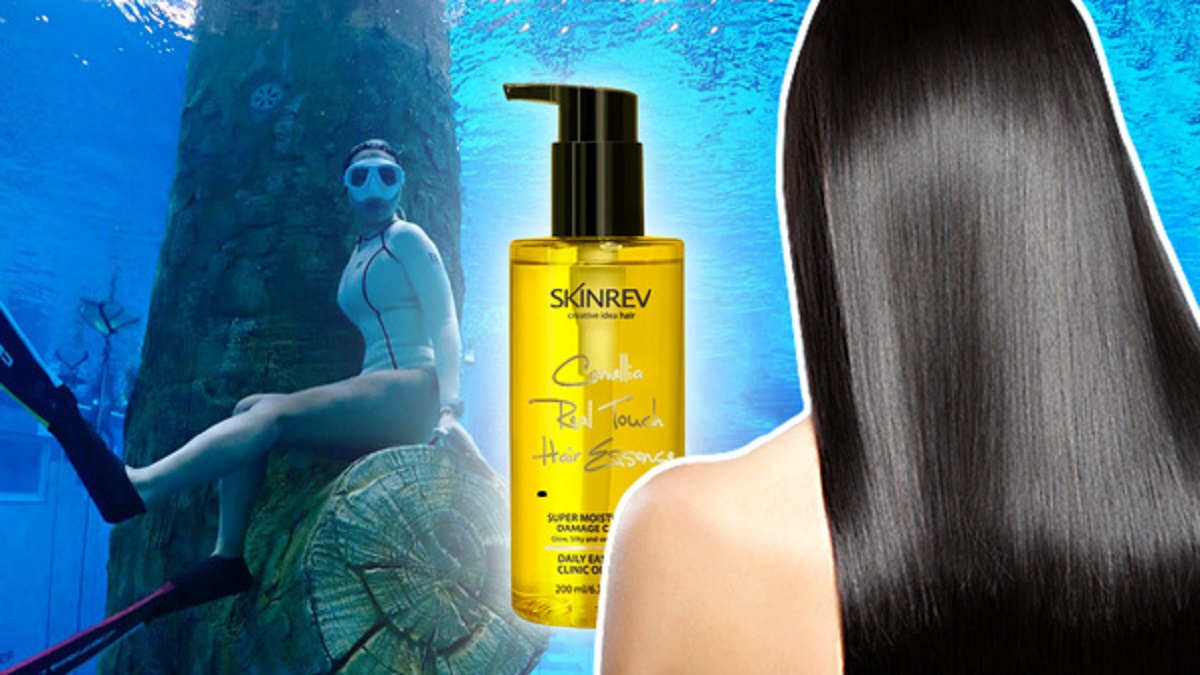 Diver-made 10-second hair essence packed with active ingredients—no water added!