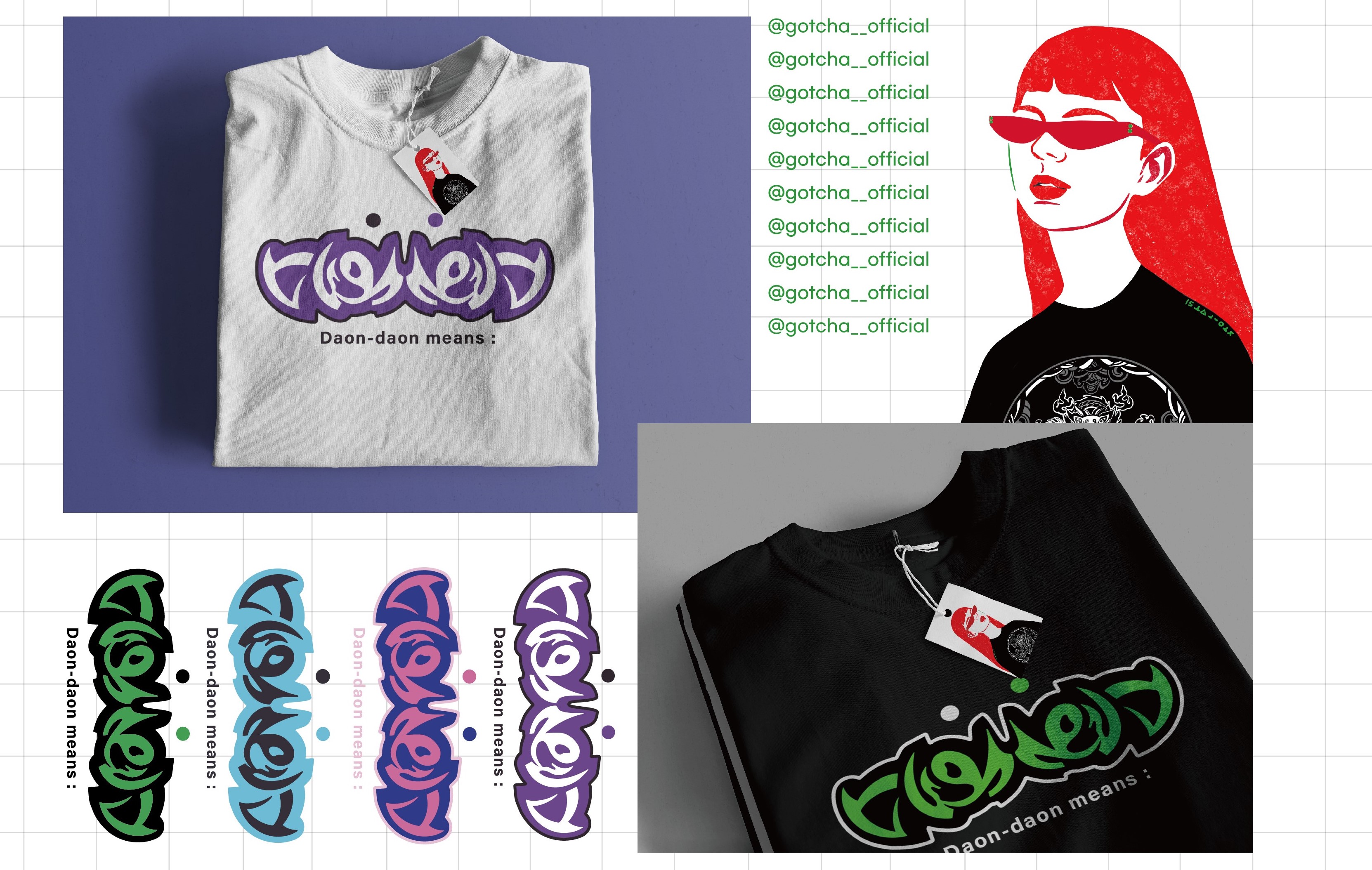 When Hangul meets graffiti! Capture street vibes with Daon Daon graphic tees!
