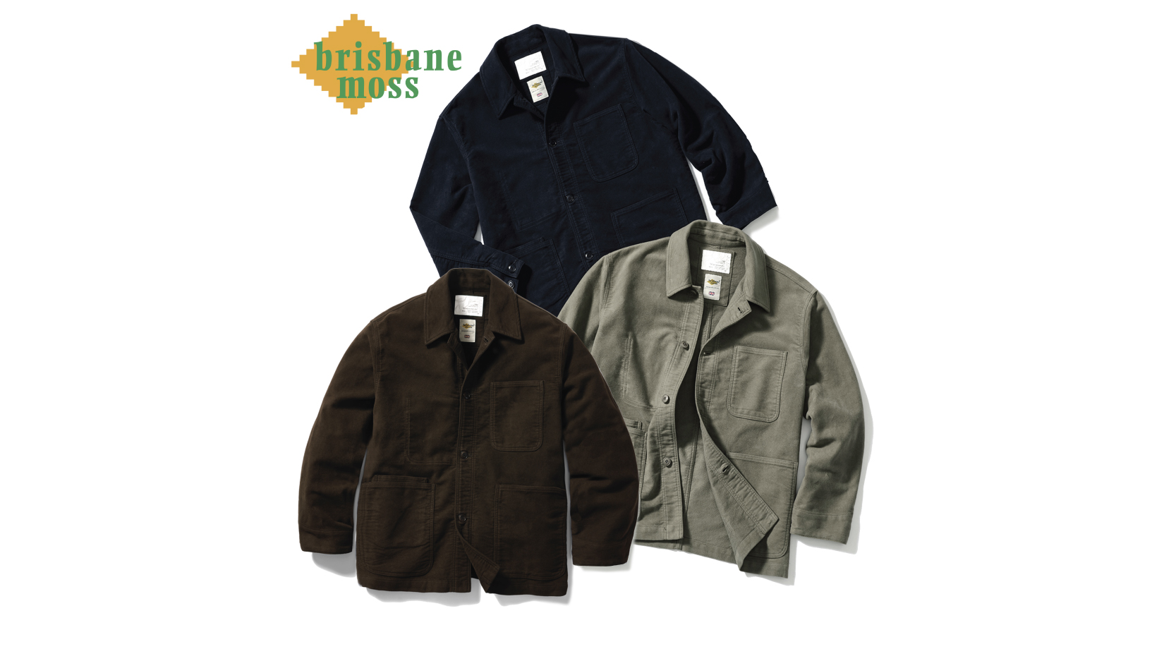 Brisbane Moss: 160 Years of British Heritage | Premium Moleskin French Work Jacket