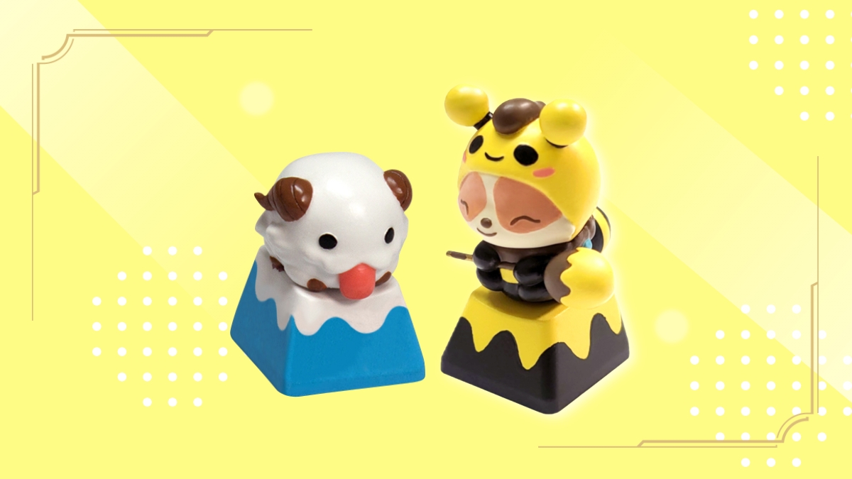 [리그 오브 레전드] 키보드에 꿀잼티모&포로 키캡으로 귀여움 장착!