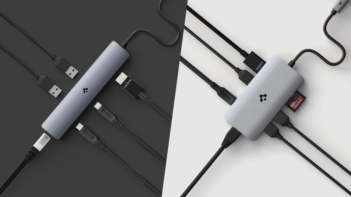 [제대로 만든 허브]슈피겐 USB4 8K 지원 6in1 초고속 데이터전송