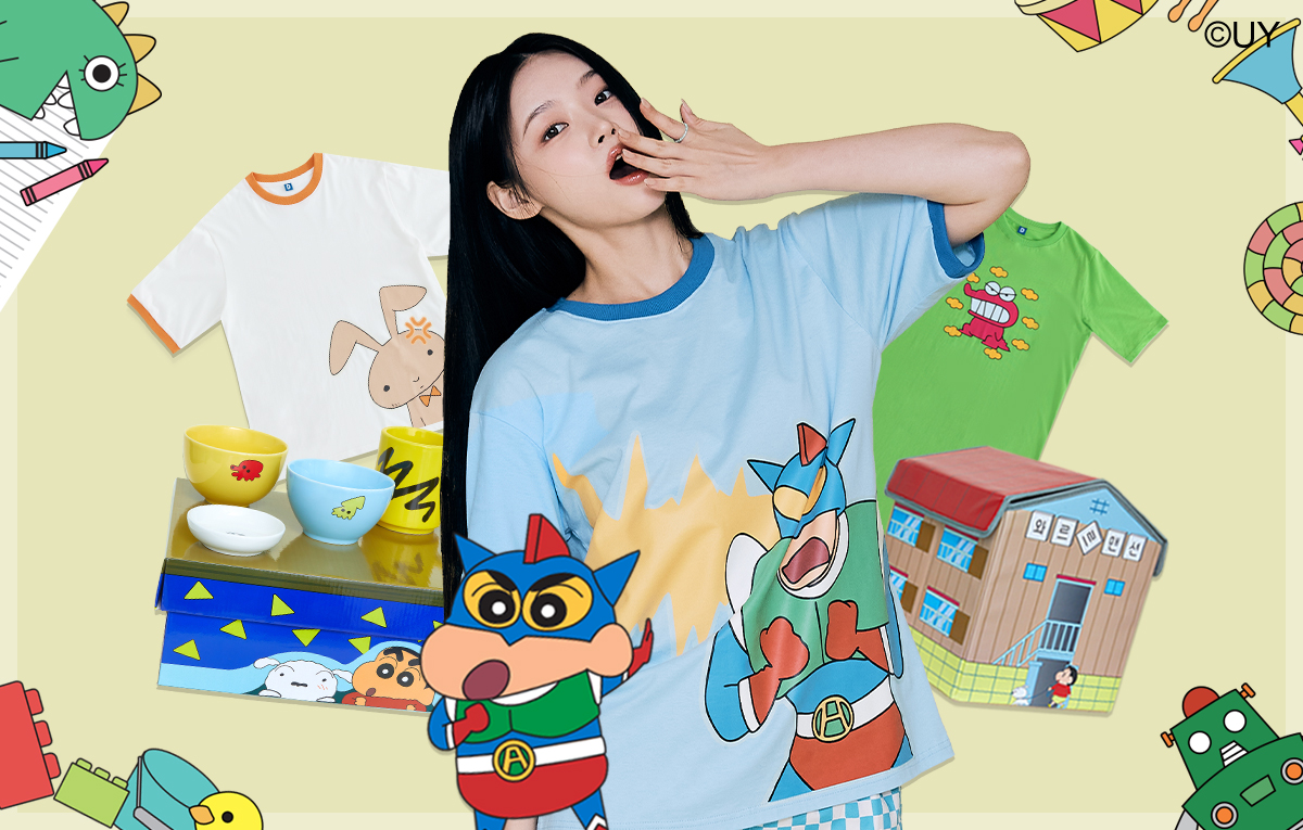 <짱구공식굿즈> 짱구 집콕에디션 최초공개! 야광잠옷&식기세트&수납함