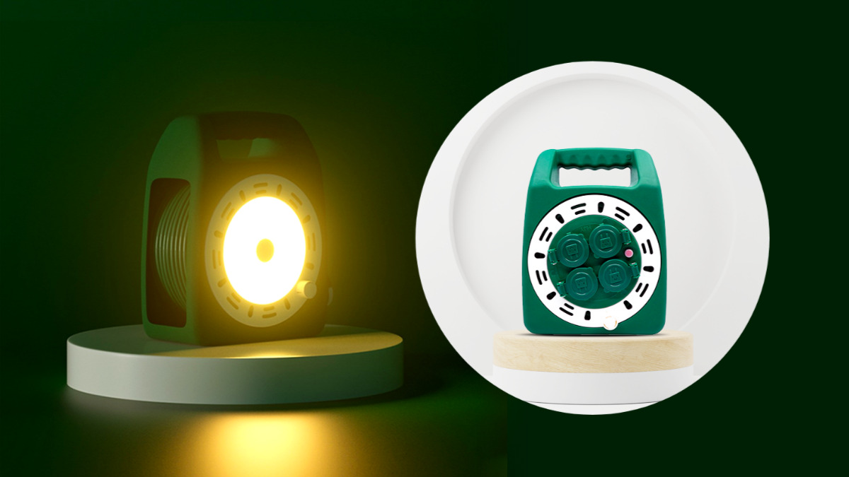 5-Year Warranty | First LED Lantern on a Camping Extension Cord! Rug Box 4-Socket Grounded LED