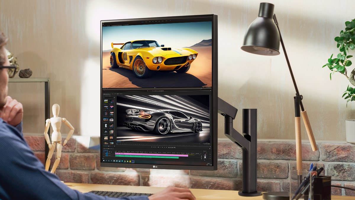 縦長画面の時代到来！デュアルアップモニターで効率もスペースも2倍にアップ