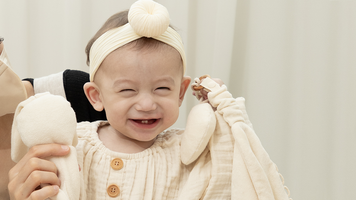 [人生初玩具·脐带灵感] 安全+触感+发展游戏三合一！终极依恋玩偶