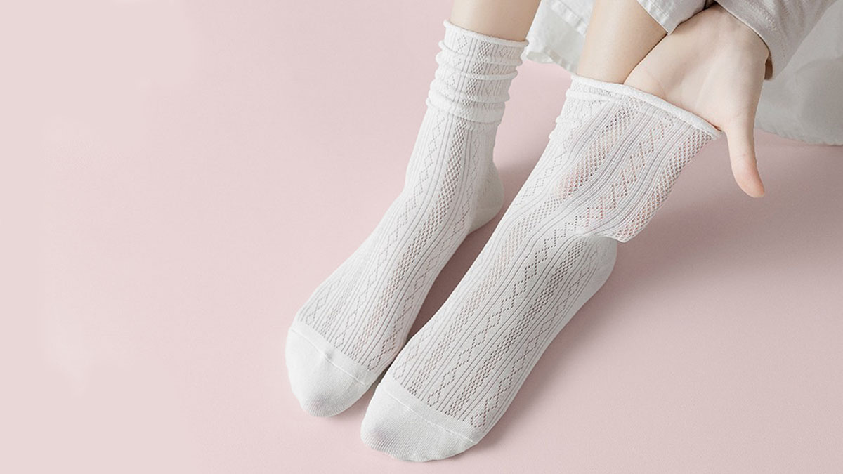 Lightweight lace socks that add a fashion touch in various Love It colors