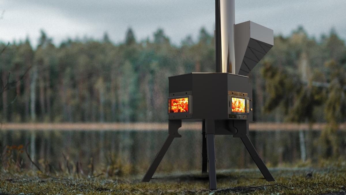 Patented Two-Layer Design for Long-Lasting Heat: Bangro Camping Stove