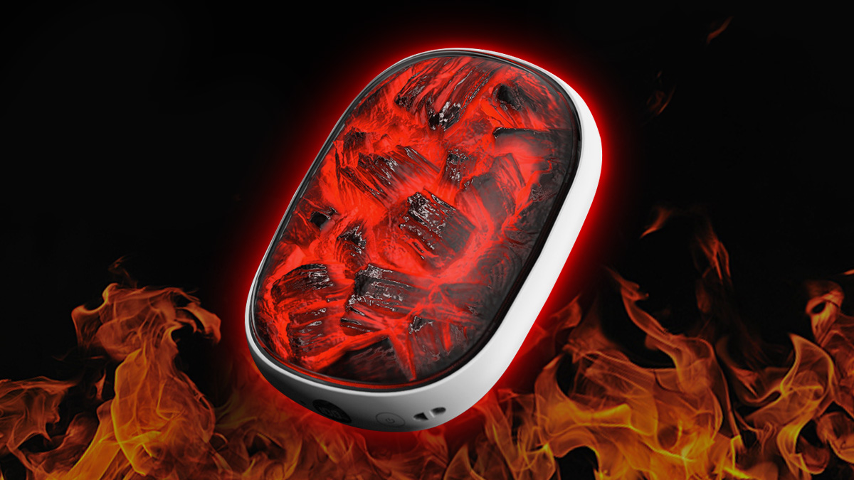 ふーっと吹いて火をつける、火を眺める幸せ｜どこでも火遊びできるハンドウォーマー兼モバイルバッテリー